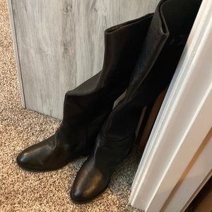 Black tall boots